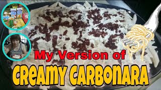 MY OWN VERSION OF CREAMY CARBONARA | ERIE TOLENTINO VLOGS screenshot 5