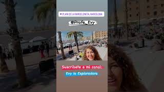 Visita a la #Barceloneta #playa #barcelona #españa?  Lugares interesantes. Suscríbete a mi canal👍🏼