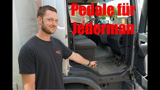 Pedale für Jedermann! 7,5 Tonner Fahrschul LKW mit Kofferaufbau