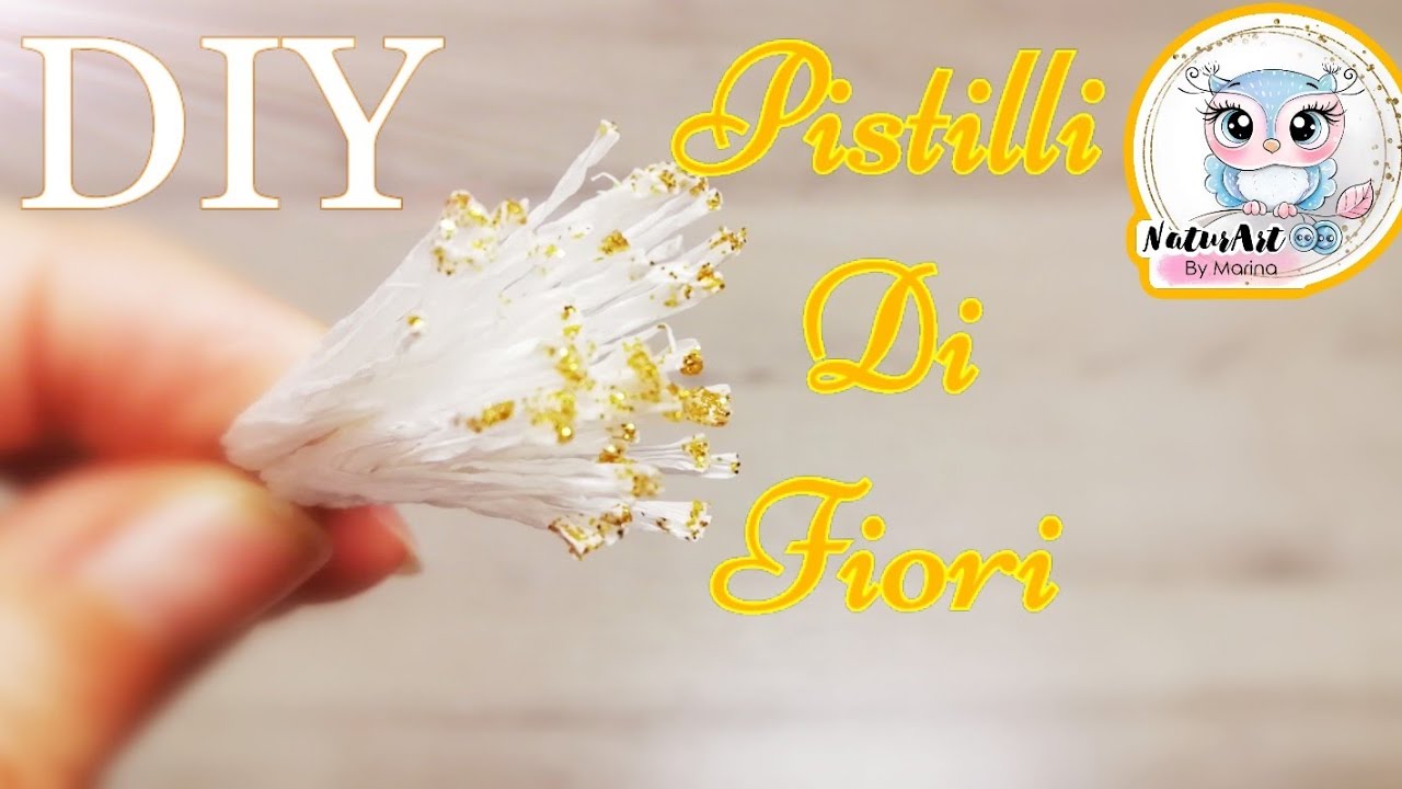 Tutorial: Come Fare Pistilli di Fiori Facile. FAI DA TE/ DIY How to make  Paper Flower Stamens 