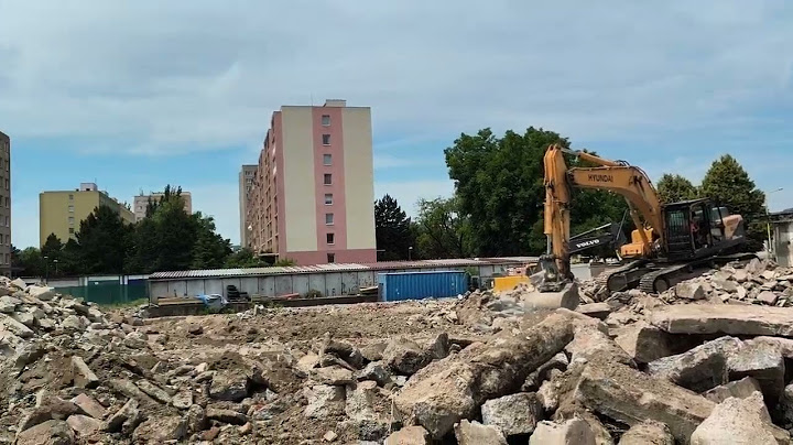 Búranisko po obchodnom dome Čížik v Košiciach