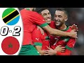 Tanzania vs Morocco 0 2   All Goals & Highlights   2023