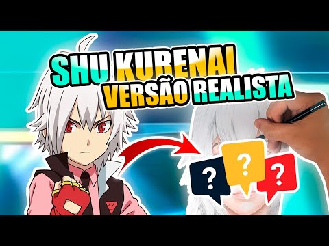 SHU KURENAI NA VERSÃO REALISTA - SPEED DRAWING!!! 