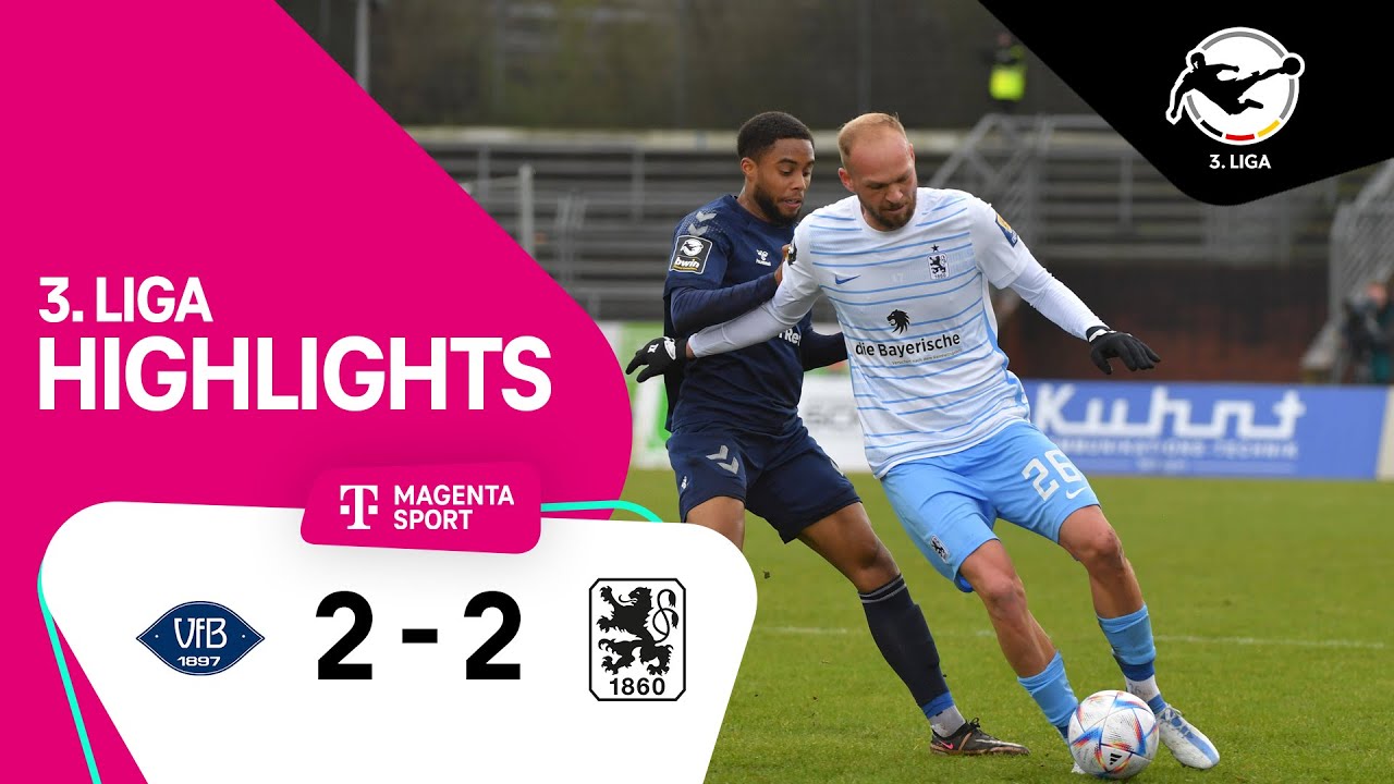 TSV 1860 München - Hallescher FC | Highlights 3. Liga 22/23