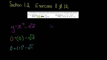 Graphs - Section 1.2 Example Exercises 11 & 12