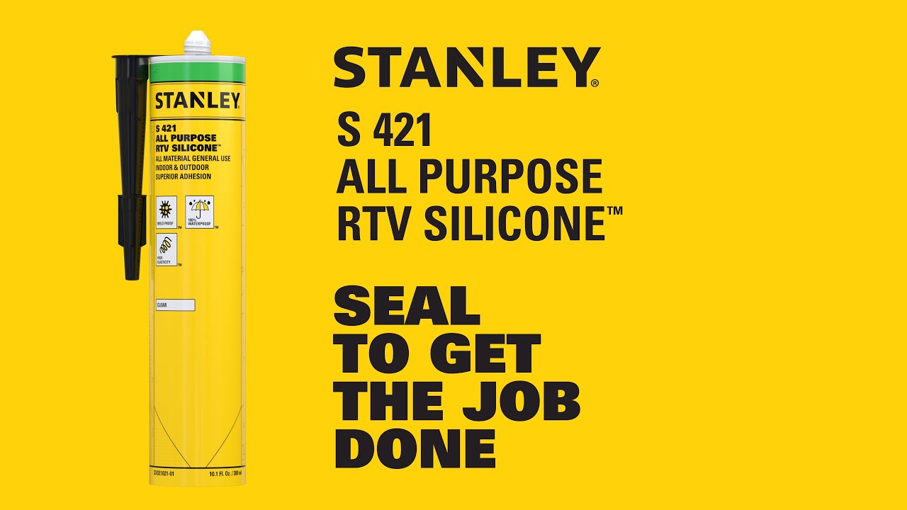 Stanley S421 All Purpose RTV Silicone Sealant - Multicolor, 10.1 fl oz