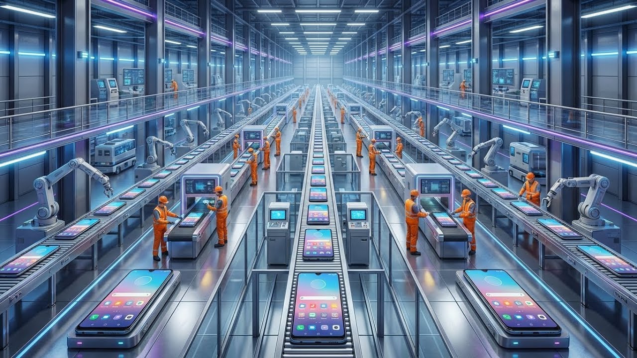 Phones Getting Made Inside the Giant Smartphone Factories | How Millions of Phones Are Made ...