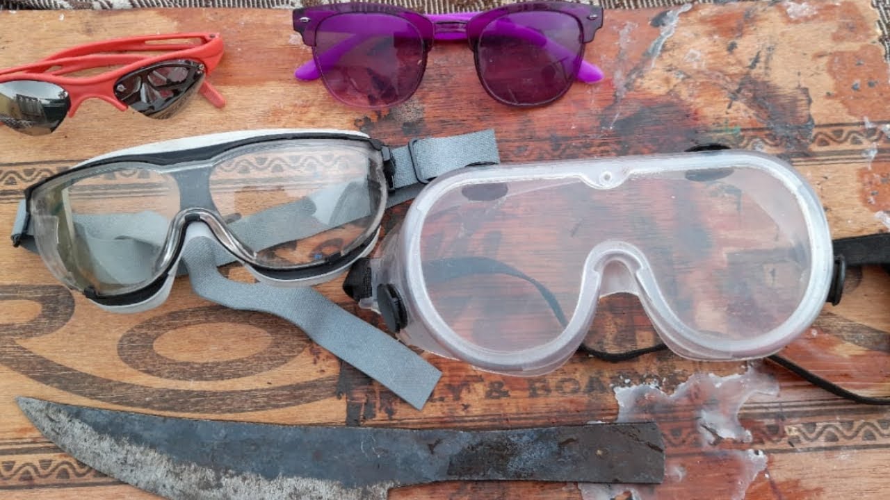 experiment glowing 1000 degree knife vs sunglasses YouTube