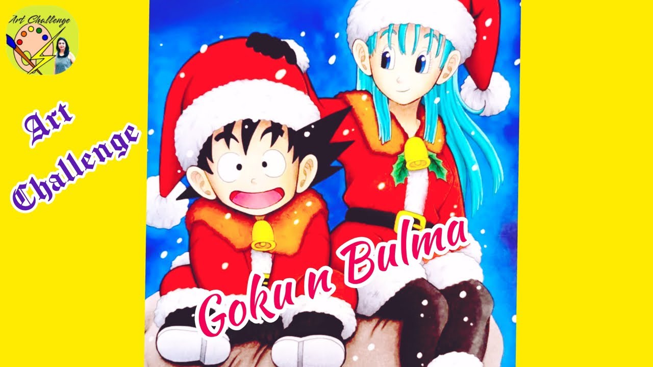 Drawing goku and Bulma (real time)! 