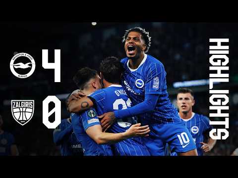 HIGHLIGHTS | Brighton v Kauno Zalgiris | UEFA Conference League