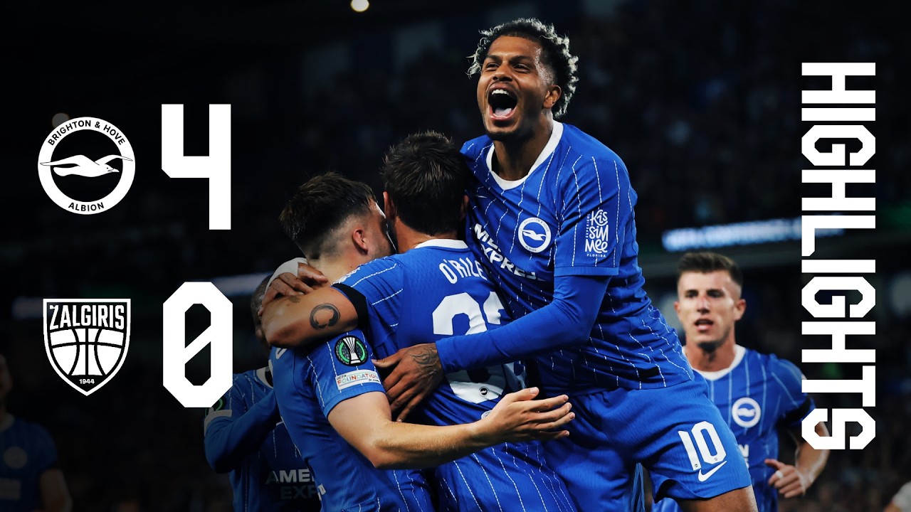 HIGHLIGHTS | Brighton v Kauno Zalgiris | UEFA Conference League