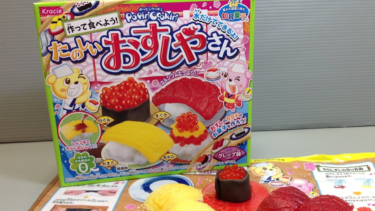 How To: Kracie - Popin' Cookin' Sushi Candy Kit  Memorable Days : Beauty  Blog - Korean Beauty, European, American Product Reviews.