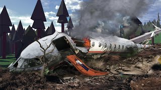 Emergency Landings In The Forest - Lost Control System! Airplane Crashes   Besiege plane crash