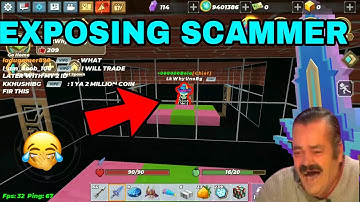 Exposing scammer in skyblock||blockman go||ladugamer890||youtube|| skyblock blockman go