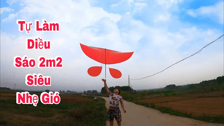 Giant kite | DIY Small Flute Kites 2m2 Super Light Wind | Three Wolves TV