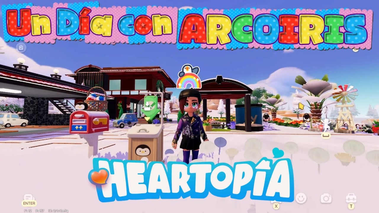 UN DÍA CON EL ARCOIRIS en #heartopia Viendo los beneficios especiales #heartopiacreatorteam