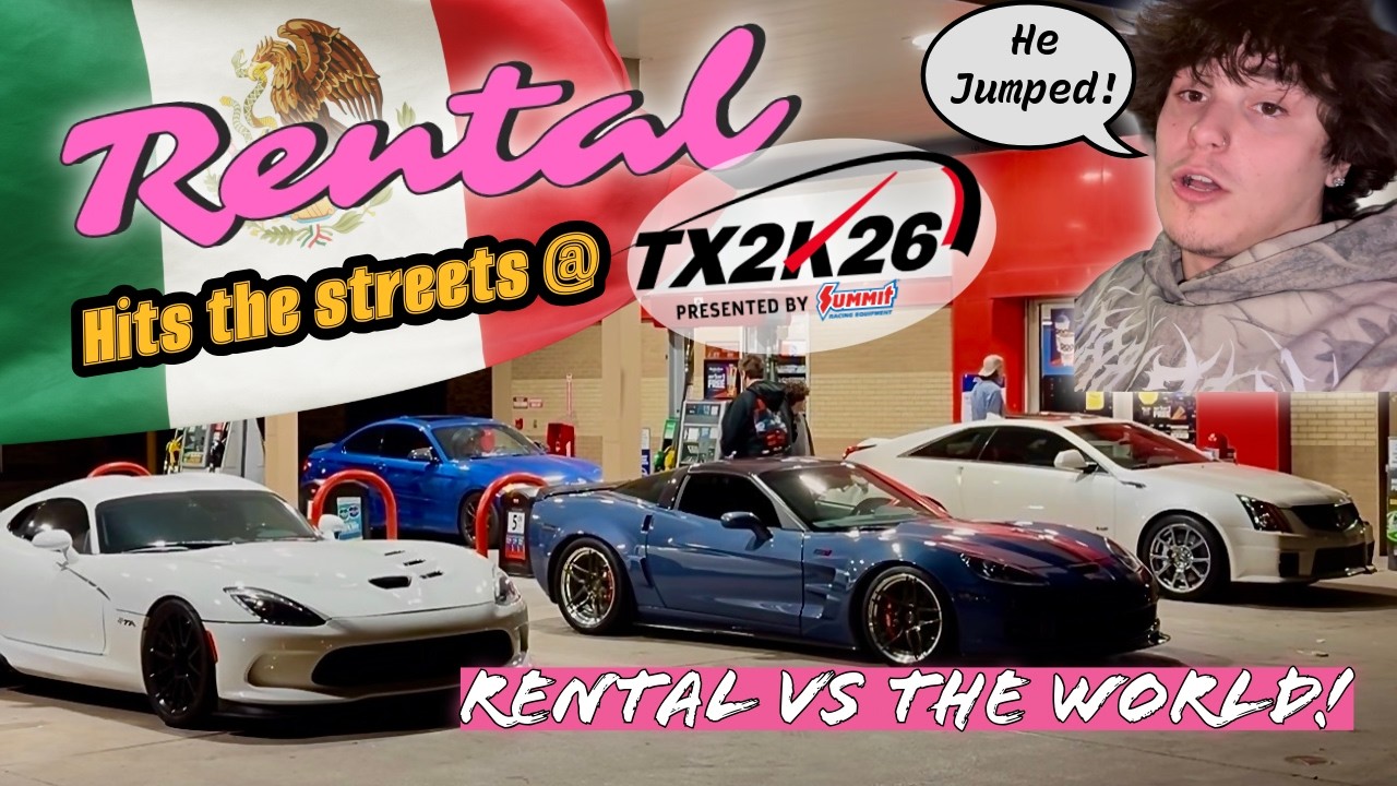 Rental Car Club Takes Over TX2K26... TT CTS-V , ZR1 & Street Racing Chaos