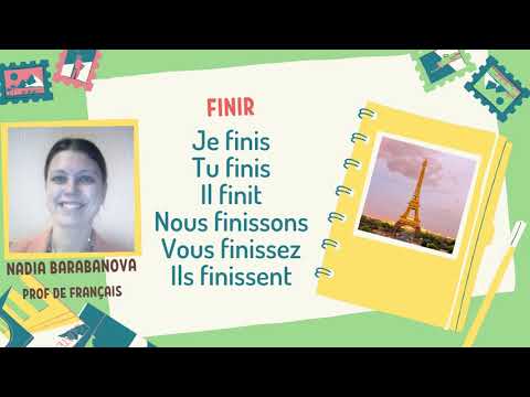 Finir - conjugaison / Спряжение глагола в настоящем времени