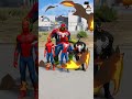 GTA V : RANDOM HULK VS SPIDERMAN SUPERHERO BATTLE 🔥 #shorts #gta5