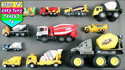 Cement Mixers For Kids Children Babies Toddlers | Construction Vehicles | Vehicles For Kids Videos