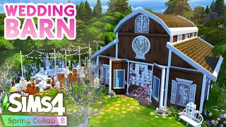 WEDDING BARN #SpringCollab | Sims 4 Speed Build