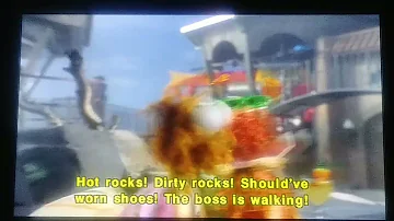 Pestie: The Boss is Walking, Ow Hot Rocks, Dirty Rocks, Should've Worn Shoes, the Boss is Walking!