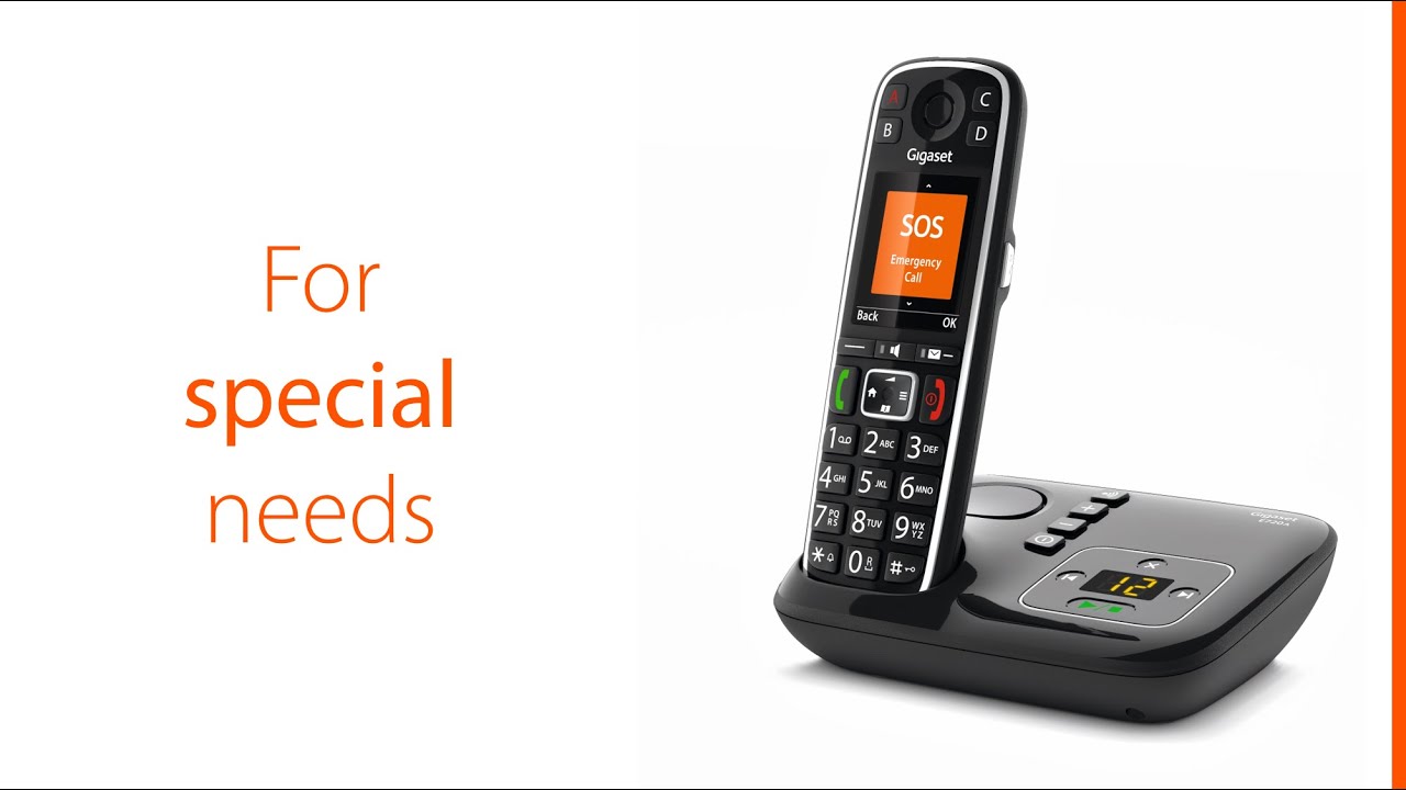 Gigaset E720 - The phone for people with special physical needs 