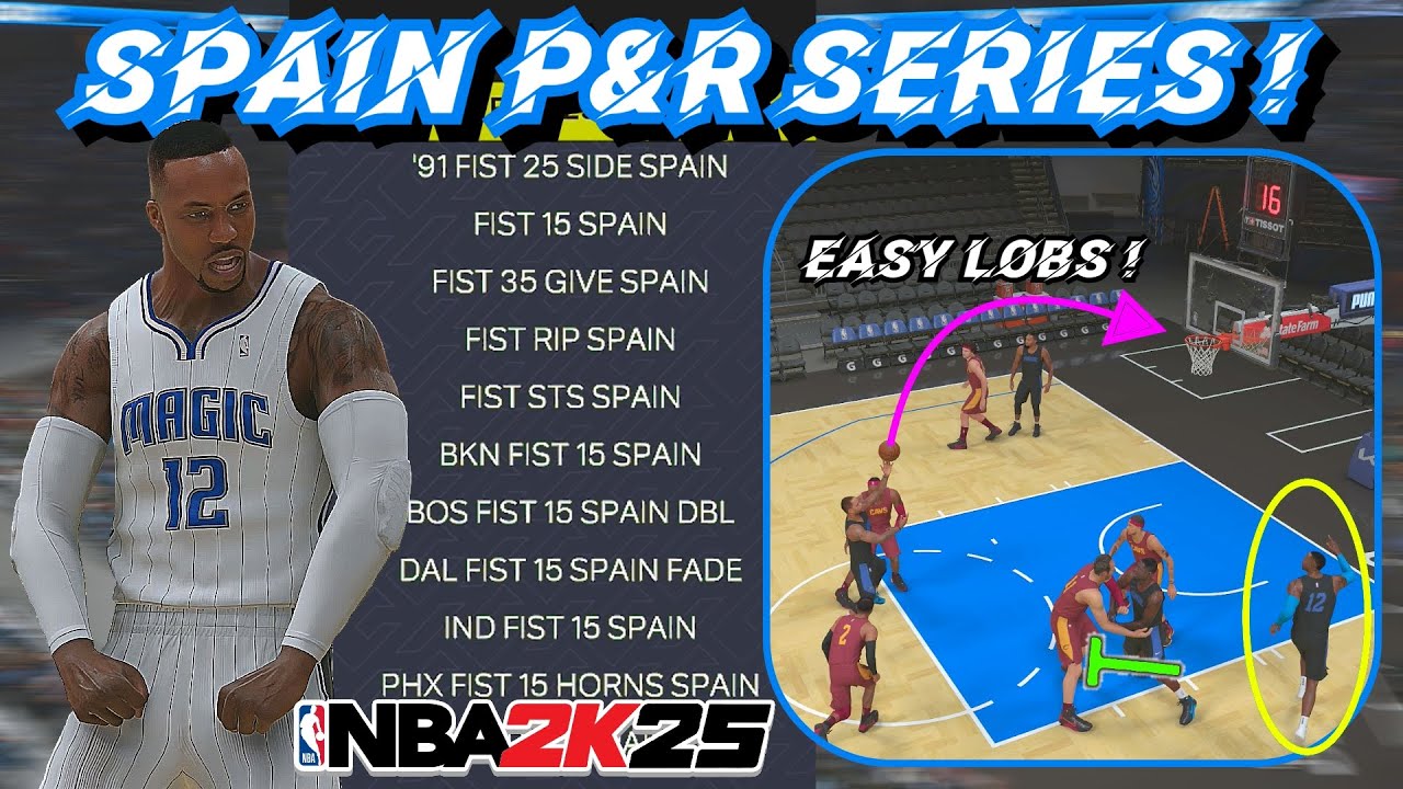 Get EASY Lobs & 3's With My "Spain P&R Series" Offense In NBA 2K25 ! | Custom Playbook Tutorial