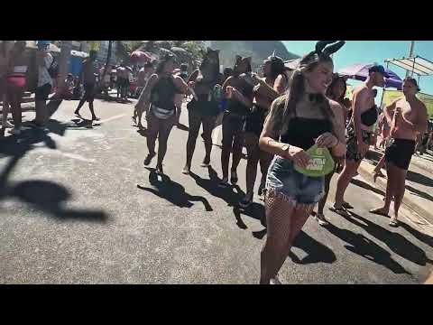 Carnival Walk in Rio 2025  | Colorful Costumes & Crowds in Brazil  4K