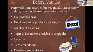 Recording of Genealogy Courthouse Finds
