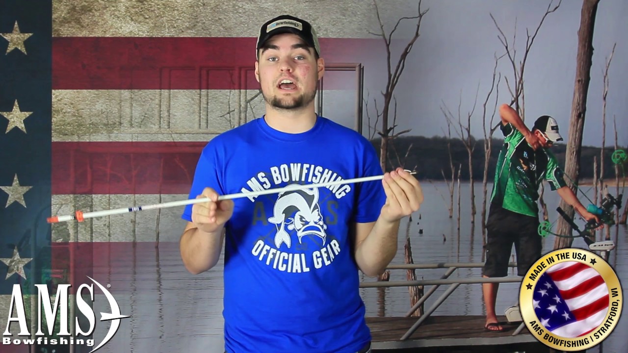 AMS Bowfishing Fiberglass Arrow with Chaos Point Product Overview YouTube
