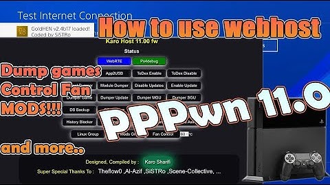 How to Use Webhost for PS4 11.0 | Use Payloads and MODS