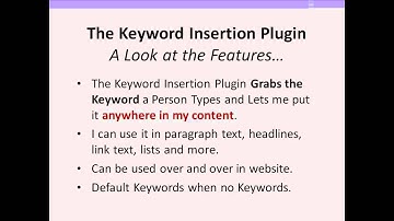 Keyword Insertion Plugin for WordPress This is an Awesome Tool!