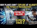 Why Planes Don't Explode at 40,000ft (The Physics of Pressurization) #aircraftpressirezation #engine