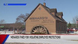 Menards fined for violating employee protections