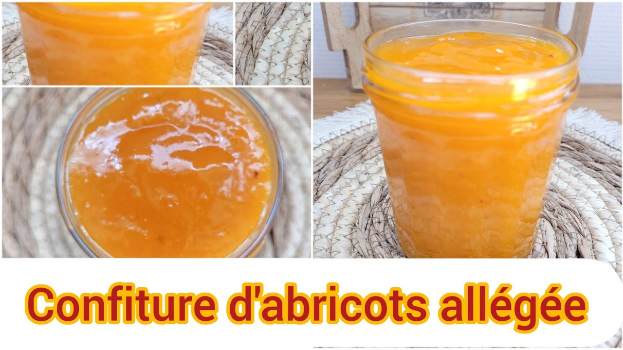 recette confiture d'abricots allégée en sucre مربى المشمش/معجون المشمش