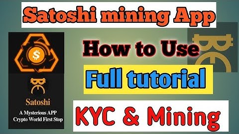 Satoshi mining App Full tutorial || How to Use Satoshi mining App || New project in Satoshi App