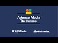 Prix agence media de lanne100media i the media leader