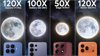 Xiaomi 17T Pro vs Galaxy S26 Ultra vs Motorola Edge 70 Pro+ vs Honor 600 Pro Live Zoom Test