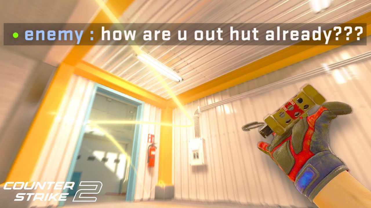 the *BEST* Pop Flash Combo to ENTRY out Hut on Nuke CS2