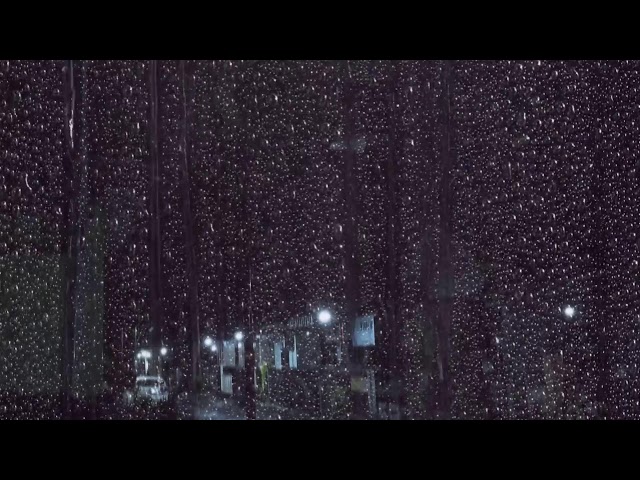 Night Window Rain Ambience │ Calm Sounds for Focus & Sleep 🌧️🏡