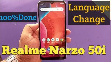 Realme Narzo 50i Language Change Setting ! Default English Language