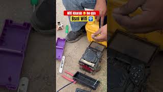 Bsnl internet 🛜 Wifi Fault | fiber cut overhead #bsnl #internetconnection #wifi
