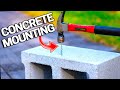 How to Fasten to Concrete -  EASY WAY - Walls/Floors/Block