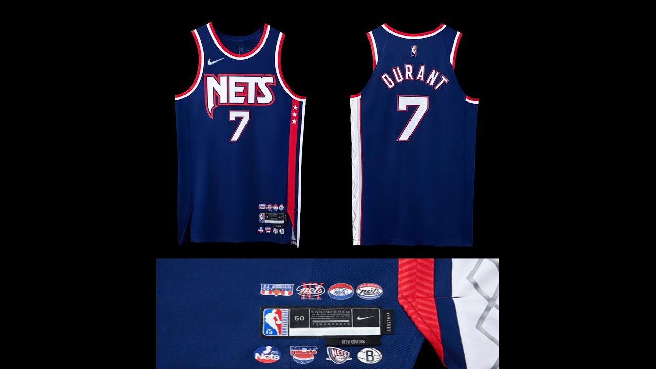 Kevin Durant Authentic City Edition Jersey 2021-22 Brooklyn Nets