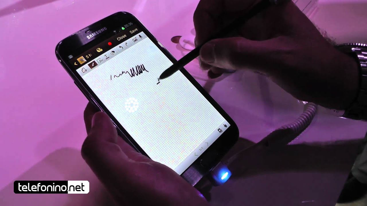 Samsung Galaxy Note2 videopreview da Telefonino.net - YouTube