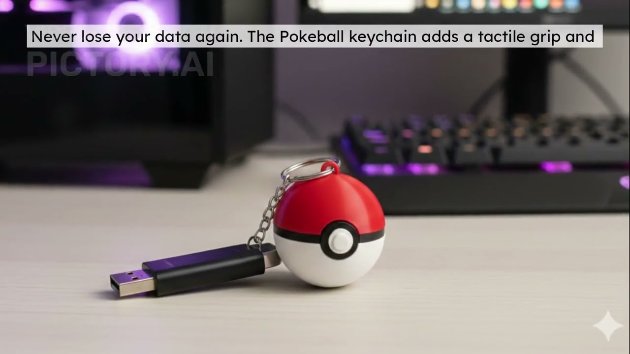 Pokeball Keychain
