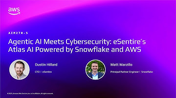 AWS re:Invent 2025 - Agentic AI Meets Cybersecurity: eSentire’s Atlas AI Powered by Snowflake & AWS