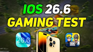 Ios 26.6 Bgmi Test Last Best Update Of Ios 26? Lag Heating?