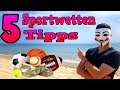 Sportwetten Tipps und Tricks für Anfänger (2020) - YouTube